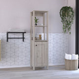 ZUN St. Clair Linen Cabinet, Two Interior Shelves, Two Open Shelves, Single Door B200P188850