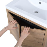 Bathroom Cabinet With Sink,Soft Close Doors,Float Mounting Design,24 Inch For Small W99969684
