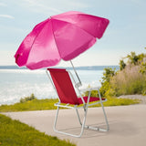 Folding Beach Chair with Umbrella Adults, Lightweight Porable Camping Chair with 265lbs Capacity 73014035