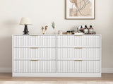 Modern 6-Drawer Dresser, Chest of Drawers for Bedroom, Living Room, Hallway, and Entryway - Large W409P307526