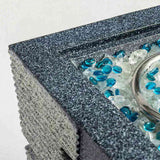 Outdoor Concrete Fire Pit Column Propane Fire Pit Patio Gas Fire Pit W85343018