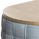 ZUN Light Teal Coffee Table with Knitting Texture Base B062P209114