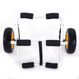 1.5MM Bend Aluminum Alloy Canoeing Trailer Cart Silver 64586546