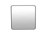 24 x 32 Inch Bathroom Mirror Black Aluminum Frame 74258517