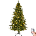 ZUN 7 FT Pre-lit Artificial Christmas Tree, Holiday Xmas Tree with 400 Warm White Lights, 950 Branch 23366057