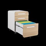 ZUN 3 Drawer Mobile File Cabinet Under Desk Office,Simple Style Versatile Storage Cabinet for 54017487