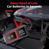 5000A Car Jump Starter Booster Jumper Power Bank Battery 50959491