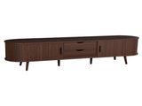 70 Inch Mid Century Modern TV Stand, TV Stand for 80 Inch TV, TV Stand with Tambour Doors, Drawers 26993441