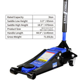 ZUN Hydraulic Low Profile and Steel Racing Floor Jack 3 Ton Capacity, with Dual Piston Quick 38087486