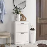 ZUN Shoe Storage Cabinet-White （Prohibited by WalMart） 83912031