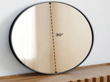 Round Wall Mirror,Bathroom Mirror Shatterproof with Hook,HD Anti-Fog for Over 73993253
