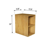 ZUN CC0212S106 Oak Bathroom Open Shelves Cabinet, Wall-mounted Storage Cabinet for Small Spaces W1865P167930