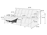 Motion Loveseat 1pc Living Room Furniture Chocolate Padded Suede Plush Cushion Couch Metal Reclining B011P205571