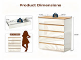 () 5-Drawer Color-Block Chest Particleboard Drawer Dresser 29.92*15.75*44.88in 21513410