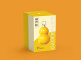 Gourd Shape Insulated Tumbler with Straw 520ml Travel thermos Yellow 87914006