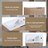 Bathroom Vanity with Sink 22 Inch for Small Bathroom,Floating Bathroom Vanity with Soft Close W99968770