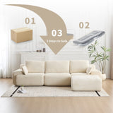 Modern Memory Foam Compressed Sofa,Large Sectional Couches for Living Room,Pet-Friendly Cloud 05736101