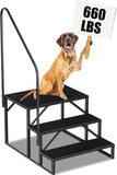 RV Step Stool, 3 Step, Hot Tub Steps with Handrail, Portable Pool, 660Lbs Heavy Duty 22602915