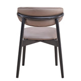 Grey and Black Padded Side Chair B062P209269