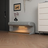 ZUN Entryway Bench Leather Upholstered Ottoman with LED sensor light for living room ,bedroom,end of bed W2361P178945