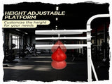 2-in-1 Heavy Duty Punching Stand Adjustable Height Freestanding Rack with Weighted Base & Speed 08800119