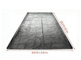 8 ft 6 in x 20 ft Containment Mat PVC Garage Floor Mat Non Slip with Cleaning Squeegee 15709168