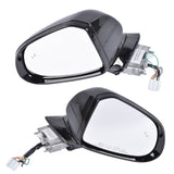 Door Mirrors Driver And Passenger Side Pair Fit for Hyundai Santa Fe 2021-2023 Manual Folding Heated 00423256