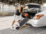 Large Dog Pet Ramp Stairs with Adjustable Height for Bed Couch Car Truck SUV, Foldable Dog Ramp for 53404340