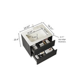 BRON 24" Bathroom Vanity Sink, Modern Wall-Mounted Floating Plywood Bathroom Storage Cabinet W2615P248199