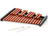 25 Notes Xylophone with 2 Mallets & Carrying Bag, Hardwood Pine Wood Brown Black for Beginners 03572341