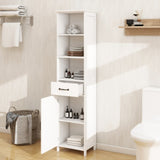 Floor Standing Cabinet with 1 Door and 1 Drawer - White W28263149