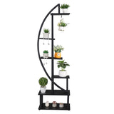 6th Floor Half Moon Ironwood Suitable For Garden Balcony Patio Lawn Home Decoration Plant Stand 96802284
