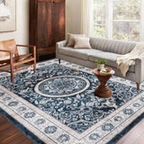 Area Rug 8x10 Vintage Bohemia Large Persian Non-slip Washable Rug For Room Kitchen Bedroom W2907P265137