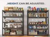 Heavy Duty Garage Shelving Unit, 2000 lbs Metal Storage Shelves, 5-Tier Adjustable Steel Shelving 19617180
