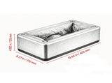 Automatic Shoe Cover Dispenser with 100 Disposable Coversfor Home, Office, Lab & Hospital, Silver 72116865