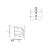 Lowrys Dresser with 3 Drawers and Open Shelf, Natural Oak and Matt Grey B128P263723