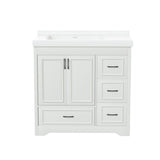 Cabinet Without Basin, 36-Inch Bathroom Cabinet, Bathroom Sink Cabinet with 2 Closing Doors and 4 W1162P207071