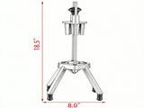8-Section Commercial Easy Wedger, Stainless Steel Lemon & Lime Cutter with 8 Wedges for Bar & 03014790
