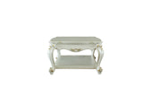 ZUN Antique Pearl Coffee Table with Bottom Shelf B062P209106