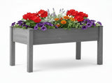 48x24x30 inch Raised Garden Bed with Legs, Elevated Wooden Planter Box for Outdoor Plants Flowers 54294129