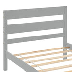 ZUN Twin Bed with Headboard and Footboard,Grey 96667636