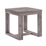 1pc Contemporary End Table Rustic Brown Gray Tan Finish Living Room Wooden Furniture B011P244347