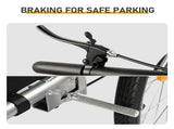 Q235 steel pipe 130*80*107cm bicycle trailer rack black 100kg cargo trailer with handrail 85722092