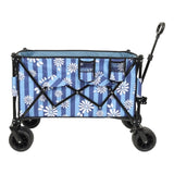 Heavy-Duty 480lbs Folding Wagon Cart with Bonus Picnic Mat - All-Terrain Beach Wheels, Drink W2932P283538