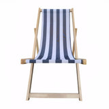 populus wood sling blue Stripe Broad blue Stripe folding chaise lounge 92102208