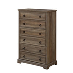 ZUN Modern 6 Drawer Dresser, Dressers for Bedroom, Tall Chest of Drawers Closet Organizers & Storage 78588936