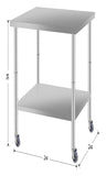 24''*24'' Commercial Work Table for Restaurant and Home Stainless Steel Kitchen Prep Table with W3167P303165