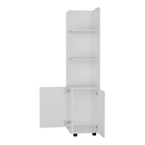 ZUN Nampa Storage Cabinet, Single Door, Broom Hangers ,White B128P148760