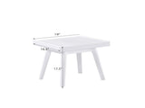 Wood Farmhouse Entryway Slatted Bench, White 72712833