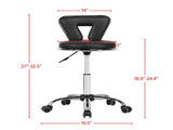 Swivel & Adjustable Height Indoor Stool, Black 69150078